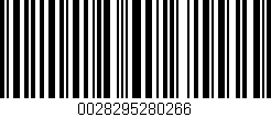 Código de barras (EAN, GTIN, SKU, ISBN): '0028295280266'