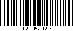 Código de barras (EAN, GTIN, SKU, ISBN): '0028295431286'