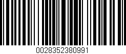 Código de barras (EAN, GTIN, SKU, ISBN): '0028352380991'
