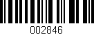 Código de barras (EAN, GTIN, SKU, ISBN): '002846'