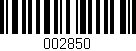 Código de barras (EAN, GTIN, SKU, ISBN): '002850'