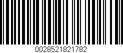 Código de barras (EAN, GTIN, SKU, ISBN): '0028521821782'
