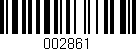 Código de barras (EAN, GTIN, SKU, ISBN): '002861'