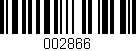 Código de barras (EAN, GTIN, SKU, ISBN): '002866'