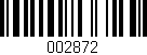 Código de barras (EAN, GTIN, SKU, ISBN): '002872'