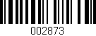 Código de barras (EAN, GTIN, SKU, ISBN): '002873'