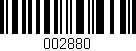 Código de barras (EAN, GTIN, SKU, ISBN): '002880'