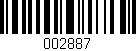 Código de barras (EAN, GTIN, SKU, ISBN): '002887'