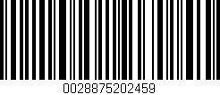 Código de barras (EAN, GTIN, SKU, ISBN): '0028875202459'