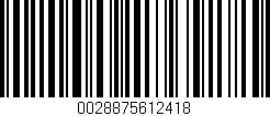 Código de barras (EAN, GTIN, SKU, ISBN): '0028875612418'