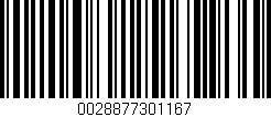 Código de barras (EAN, GTIN, SKU, ISBN): '0028877301167'