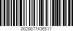 Código de barras (EAN, GTIN, SKU, ISBN): '0028877436517'