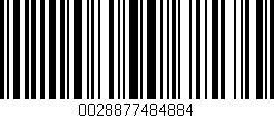 Código de barras (EAN, GTIN, SKU, ISBN): '0028877484884'