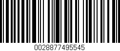 Código de barras (EAN, GTIN, SKU, ISBN): '0028877495545'