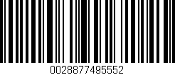 Código de barras (EAN, GTIN, SKU, ISBN): '0028877495552'