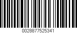 Código de barras (EAN, GTIN, SKU, ISBN): '0028877525341'