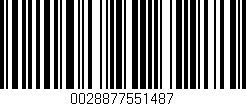 Código de barras (EAN, GTIN, SKU, ISBN): '0028877551487'