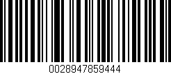 Código de barras (EAN, GTIN, SKU, ISBN): '0028947859444'