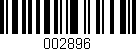 Código de barras (EAN, GTIN, SKU, ISBN): '002896'