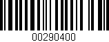 Código de barras (EAN, GTIN, SKU, ISBN): '00290400'