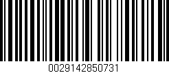 Código de barras (EAN, GTIN, SKU, ISBN): '0029142850731'