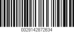 Código de barras (EAN, GTIN, SKU, ISBN): '0029142872634'