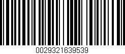 Código de barras (EAN, GTIN, SKU, ISBN): '0029321639539'