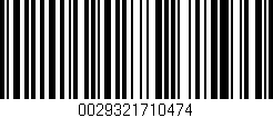 Código de barras (EAN, GTIN, SKU, ISBN): '0029321710474'