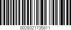 Código de barras (EAN, GTIN, SKU, ISBN): '0029321735811'