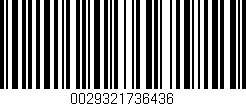 Código de barras (EAN, GTIN, SKU, ISBN): '0029321736436'
