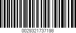 Código de barras (EAN, GTIN, SKU, ISBN): '0029321737198'
