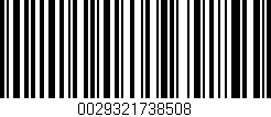Código de barras (EAN, GTIN, SKU, ISBN): '0029321738508'