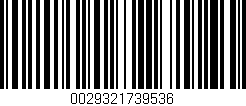 Código de barras (EAN, GTIN, SKU, ISBN): '0029321739536'