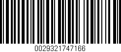Código de barras (EAN, GTIN, SKU, ISBN): '0029321747166'