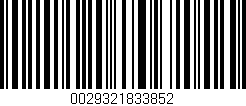 Código de barras (EAN, GTIN, SKU, ISBN): '0029321833852'