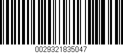 Código de barras (EAN, GTIN, SKU, ISBN): '0029321835047'