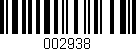 Código de barras (EAN, GTIN, SKU, ISBN): '002938'