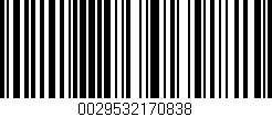Código de barras (EAN, GTIN, SKU, ISBN): '0029532170838'