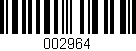 Código de barras (EAN, GTIN, SKU, ISBN): '002964'