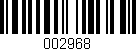 Código de barras (EAN, GTIN, SKU, ISBN): '002968'