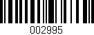 Código de barras (EAN, GTIN, SKU, ISBN): '002995'