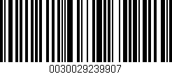 Código de barras (EAN, GTIN, SKU, ISBN): '0030029239907'