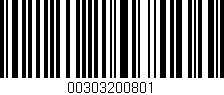 Código de barras (EAN, GTIN, SKU, ISBN): '00303200801'