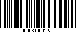 Código de barras (EAN, GTIN, SKU, ISBN): '0030613001224'