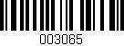 Código de barras (EAN, GTIN, SKU, ISBN): '003065'
