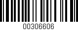 Código de barras (EAN, GTIN, SKU, ISBN): '00306606'