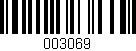 Código de barras (EAN, GTIN, SKU, ISBN): '003069'