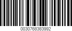 Código de barras (EAN, GTIN, SKU, ISBN): '0030768383992'