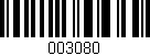 Código de barras (EAN, GTIN, SKU, ISBN): '003080'