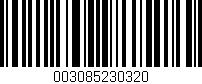 Código de barras (EAN, GTIN, SKU, ISBN): '003085230320'